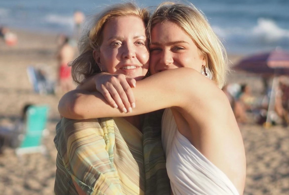 Julia and her mother in Uruguay- their second home